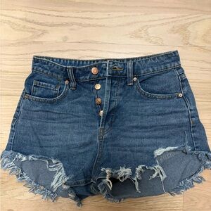 Wild Fable Blue Distressed Jean Shorts